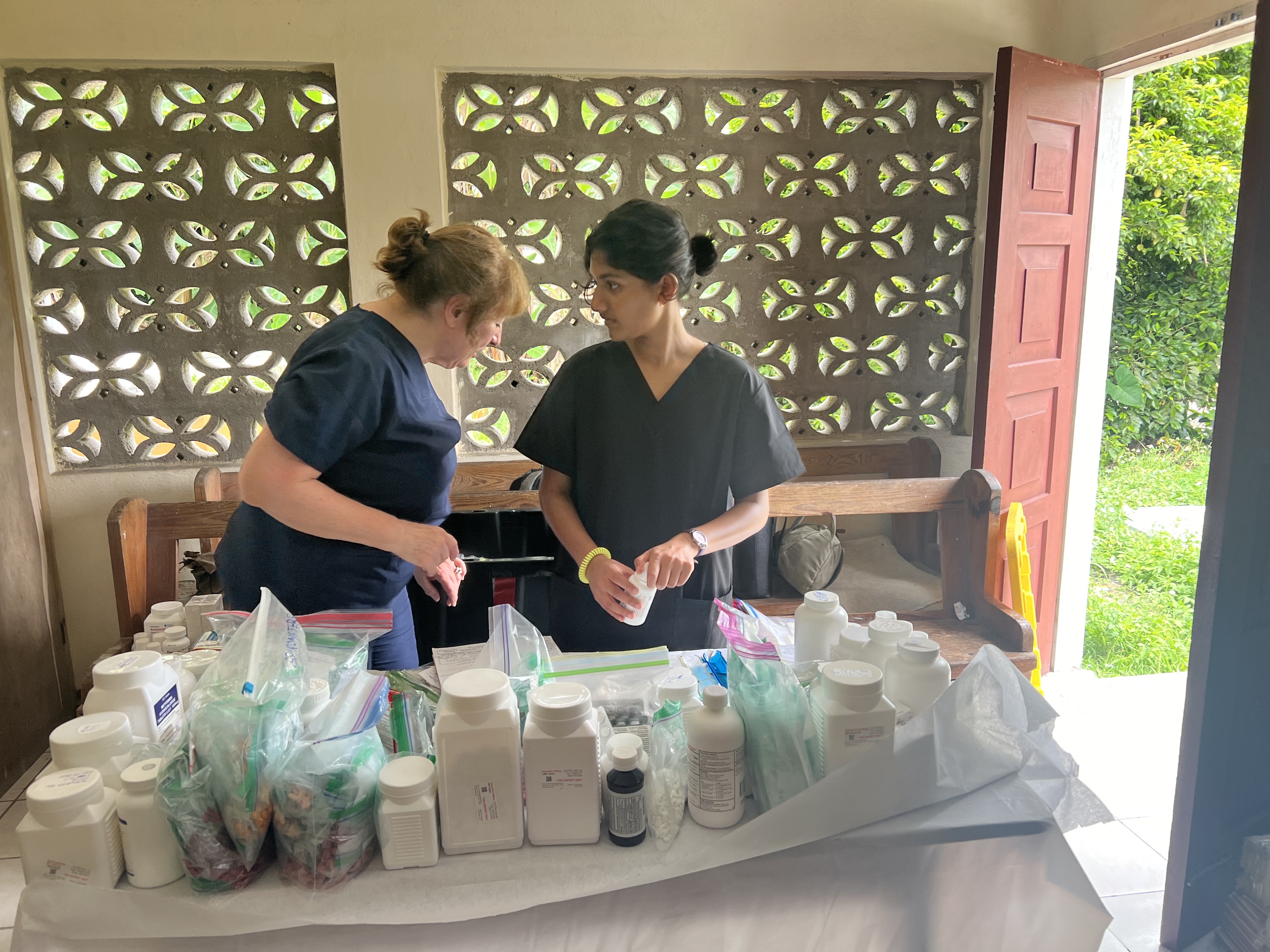 Volunteering during a medical mission in 2024
