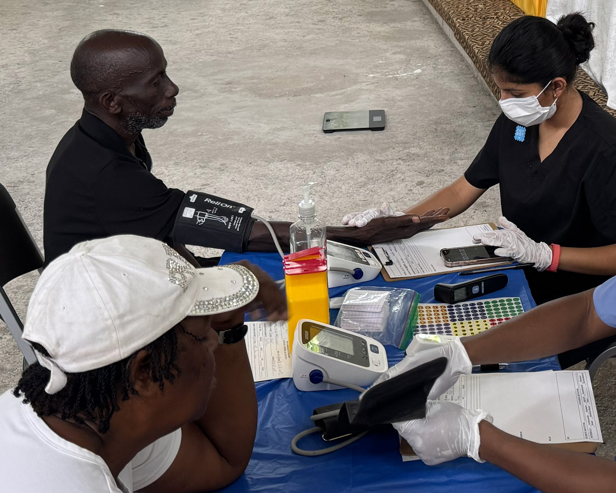 Medical volunteering in a rural church in Jamaica
